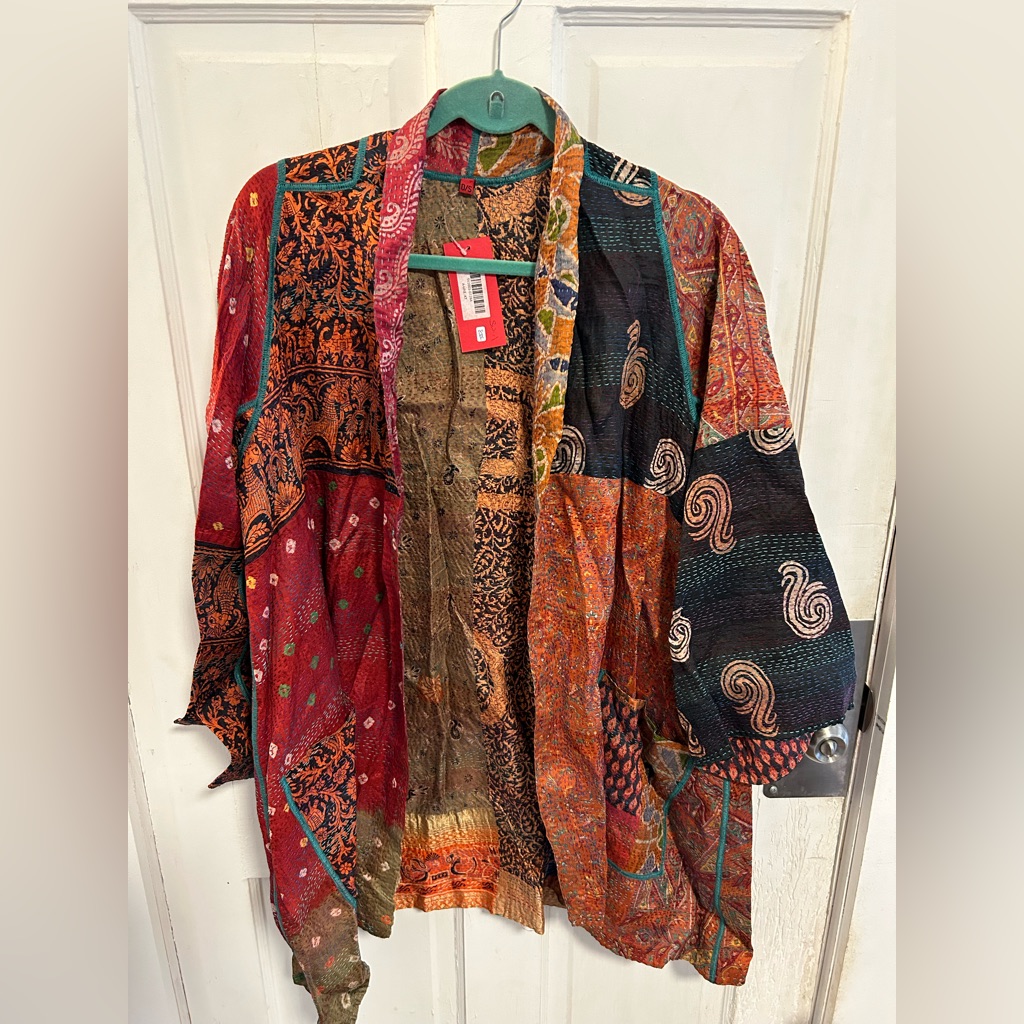 Mieko Mintz A-Line Silk Jacket. Never Worn.